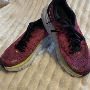 Hoka Women's Pink and Black Athletic Shoes